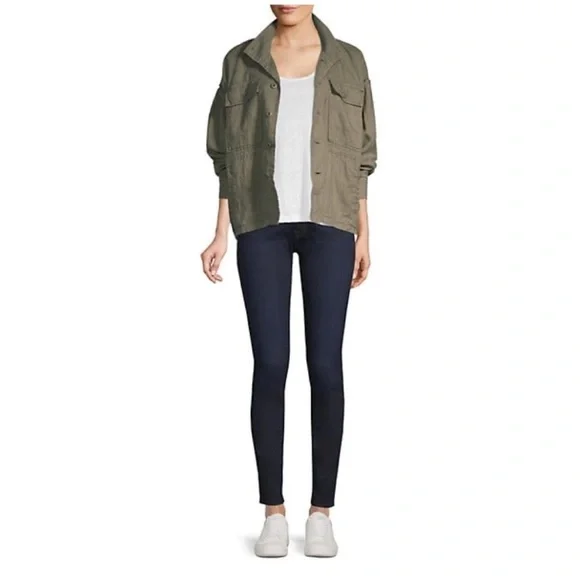 Joie Kendora Linen Cargo Jacket